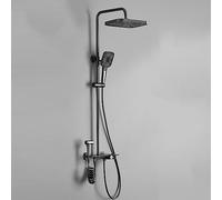 Système de douche LED Affichage numérique Fauce de douche Set 4 Fonction Douche de douche Mur Wall Bathroom Rain Rain Shower Set Bathtub Robinet baignoire avec douche à main et pulvérisateur de bidet