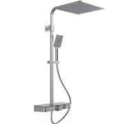 Ensemble de douche - avec tablette verre anthracite et mitigeur thermostatique - Ocean SCHÜTTE