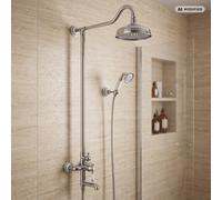 Système de douche PaulGurkes Nostalgie avec douche pluie rétro en surface 3