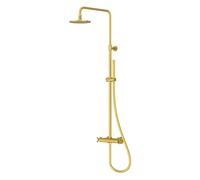 Steinberg Série 250 Système de douche, avec robinetterie thermostatique, Easy Clean, 2502721, Farbe: Or brossé