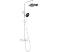 Système de douche thermostatique Système mural de douche mural Ensemble de bouche de douche de douche de douche de douche de douche salle de bain avec remplissage de bain et douche à main mélangeur