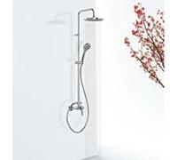 Système de douche Tres Base Plus 21639521 avec thermostat apparent, chromé