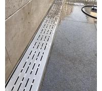 Système de Drainage,Caniveau Fin,100 Cm de Long,Système de Drainage Souterrain/Gouttière pour Les Sols de La Maison,du Patio,de La Terrasse,de La Cour,35,50,70,100,150 Mm