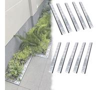 Système de drainage de gouttière mince pour allée, facile à installer, kit de drainage en acier inoxydable pour patios extérieurs, parkings et jardins - Solution efficace de gestion de l'eau