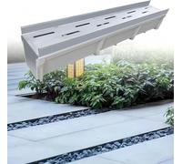 Système de drainage de gouttière pour cour, évacuation décorative de fossé, drainage de pelouse pour eau de pluie, galets, pierres - 25 x 100 x 15 cm, parfait pour les allées, les parcs et les jardins