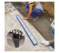 Système de Drainage de tranchée, Canal avec Grille métallique, gouttière de Drainage de Remplacement Mince et Large en Acier Inoxydable, Kits Robustes pour Garage, Piscine, Patio (Lot de 2, 5 x 5 cm)