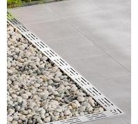Système De Drainage De Tranchée, Canal De Drainage Avec Grille En Acier Inoxydable, Couverture De Drainage D'égout De Gouttière En Forme De U, Pour Cour/trottoir/Jardin/ Centre Commercial(1000
