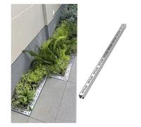 Système De Drainage De Tranchée De Cour, Caniveau De Drainage Extérieur Avec Grille En Acier Inoxydable, Écran De Drainage Linéaire, Grilles De Drainage Amovibles En Acier Inoxydable(W15cmxH5cm(5 7/8"