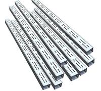 Système de drainage de tranchée d'extérieur robuste pour allées et patios Canal de drainage de l'eau mince avec couvercle de grille en acier inoxydable pour une gestion efficace de l'eau de pluie