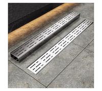 Système de drainage de tranchée en acier inoxydable avec grille, gouttière linéaire durable pour extérieur, cour, terrasse, jardin, allée, solution de drainage