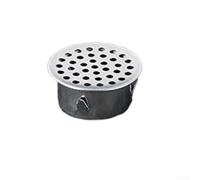 Système de drainage extérieur en acier inoxydable 304 anti-obstruction avec connecteur de tuyau en PVC design creux Plusieurs tailles pour balcon, jardin, salle de bain, terrasse Argenté (40 tubes)
