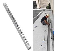 Système de drainage extérieur en acier inoxydable - Couvercle de vidange étroit pour cours, gouttières et patios - Réduction efficace de l'accumulation d'eau - Solution de drainage élégante