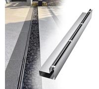 Système de drainage linéaire de tranchée - Kit de vidange française en acier inoxydable pour un drainage efficace dans les patios et l'aménagement paysager commercial