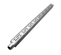 Système de drainage linéaire en acier inoxydable pour cour, balcon, cuisine et piscine, tuyaux connectables, 10 x 4 cm, gestion de l'eau durable et efficace