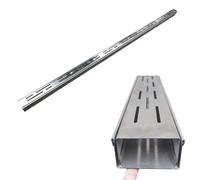 Système de drainage linéaire pour drainage extérieur et intérieur, conception industrielle de tranchée mince pour applications de béton et de pavés