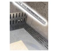 Système de drainage par canaux, protection de fossé droit, en forme de L et de fossé, facile à installer pour salle de bain et terrasse, options de 15 x 4 cm et 10 x 4 cm