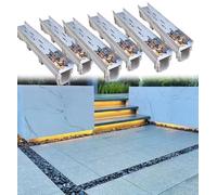 Système de drainage sous le pont - Canal de drainage coulé pour une gestion efficace de l'eau et une protection des feuilles dans l'aménagement paysager, idéal pour les espaces extérieurs