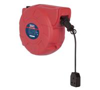 Système De Enrouleur De Câble Sealey Rétractable 25M 1 X 230V Prise CRM251