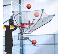 Système de filet de rebond de basket-ball - Améliorez vos compétences de tir avec un entraîneur de but fiable et un filet de protection contre les retours