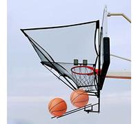 Système De Filet De Retour De Basket-Ball en Métal, Grand Filet Et Conception Rotative À 180 °, Entraîneur De Cerceau De Tir Portable