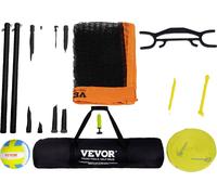 Système de filet de volley-ball portable, poteaux réglables en hauteur, kit complet avec pompe, 1,75 pouces