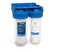 Système de filtration à 2 étages - Élimine du sable, de la rouille, des algues et des particules en suspension - Purifie et purifie l'eau des pesticides, de la rouille, des particules en suspension