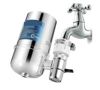 Système de filtration d'eau à montage sur robinet, filtre sans BPA, double sortie, élimine le tartre, chlore, les sédiments et métaux lourds
