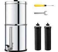 Système de filtration d'eau par gravité - filtre à eau avec niveau d'eau visible - 7 + 8,5 L - purification efficace de l'eau - idéal pour l'eau potable