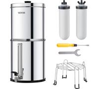 Système de filtration d'eau par gravité VEVOR Système de plan de travail en acier inoxydable 7,8+8,5L Système de filtration d'eau, réduit le plomb et jusqu'à 99% de chlore