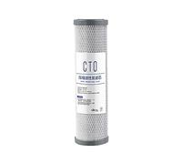 Système de filtration d'eau sous évier Filtre à eau à charbon actif CTO de 10 pouces, cartouche de filtre à eau, filtre l'élimination de l'eau du chlore.(blanc)
