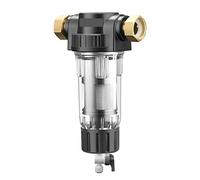 Système de filtration d'eau sous évier Filtre for toute la maison Système de préfiltration central Filtre à eau réutilisable qui retient la rouille, la poussière et le sable(Host and Filter)