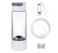 Système de filtration d'eau sous évier Gobelet de bouteille de générateur d'eau riche en hydrogène - SPE PEM Dual Chamber Maker - Dispositif d'inhalation H2(Glass Cupbody)
