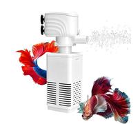 Système De Filtration Pour Les Aquariums Pompe à Oxygène Intégrée pour le | Filtre Puissant Pour Petit Aquarium Idéal Pour Amateurs, Éleveurs, Passionnés, Professionnels, Chambre, Sa