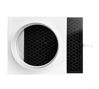 Système de filtre à air HEPA en ligne avec charbon actif, coque en ABS, pour tuyaux en PVC, amélioration de la qualité de l'air, amélioration de la qualité de l'air, blanc, 110 mm/160 mm (160 mm)