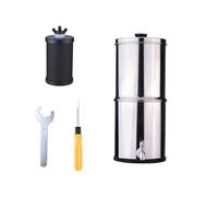 Système de filtre à eau de Gravity CheoTime, acier inoxydable 1 gallons nourris avec purificateur d'eau filtrable Purificateur pour le camping Randonnée maison et préparation (K8779 sans support)