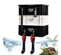 Système de filtre pour aquarium, purificateur de circulation d'eau, unité de filtration du réservoir de 200 L, éponge de charbon actif, dispositif de nettoyage d'aquarium, impuretés, sable, gravier