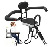 Système de fixation de siège de vélo pour enfant avec bras de sécurité, fermeture rapide