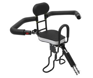 Système de fixation de siège de vélo pour enfant avec bras de sécurité, fermeture rapide