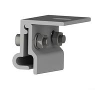Système de fixation en alliage d'aluminium 84 mm en acier solaire pour toit PV Dimensions du toit Pince intérieure conçue pour comporter des vis de couture en acier inoxydable et 18 mm (1 pièce)