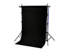 Système de Fond BR-TP240 BRESSER 240 cm de haut + Rouleau de Papier 1,35x11 m noir