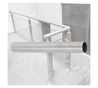 Système de garde-corps en verre en acier inoxydable pour balustres de 3 balustres de 20,3 cm ou 1 5,1 cm, hauteur réglable de 68,6 cm à 129,5 cm, diamètre de 130 cm, solution de sécurité durable et