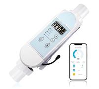 Système de générateur de sel intelligent pour piscine jusqu'à 40 000 gallons, système de piscine d'eau salée avec contrôle par application, affichage numérique avec interrupteur de débit, système