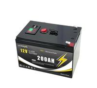 Système De Gestion De Batterie Intégré BMS, Batterie À Cycle Profond 12 V 150 Ah 200 Ah, For Applications Hors Réseau, Solaire, Détecteur De Poisson, Éclairage(12v 200Ah)