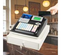 Système de Gestion de Caisse, Terminal de Point de Vente pour Petites Entreprises avec tiroir-Caisse et imprimante de reçus, adapté aux Restaurants et supermarchés.(Black)