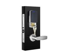 Système de gestion hôtelière électronique gratuit avec clé maître RFID et serrure intelligente(Silver)