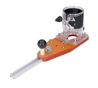 Système de guidage de déchirure de plaque de scie |Outil de coupe de plaque de 12 à 40 mm pour le rainurage/chanfreinage/fraisage |Kit de guide de routeur avec 16 accessoires