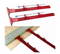 Système de guidage de Rail parallèle ensemble de rails de scie circulaire en alliage d'aluminium support de Rail de guidage fixe for scie à rail coupes répétables