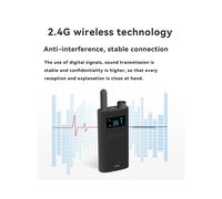 Système de Guide Touristique Sans Fil 2,4 G avec Microphone et Émetteur Audio Portable pour Conférence dans les Églises et les Musées