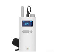 Système de guide touristique sans fil 2,4 G, émetteur audio portable, câble d'écouteurs, communication claire pour les visites et événements (émetteur blanc)