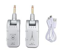 Système de guitare sans fil de qualité professionnelle, ensemble émetteur-récepteur audio avec batterie rechargeable pour guitaristes électriques, musiciens, matériau ABS, paquet